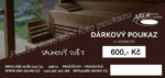 Dárkový poukaz saunový svět 600,- Kč